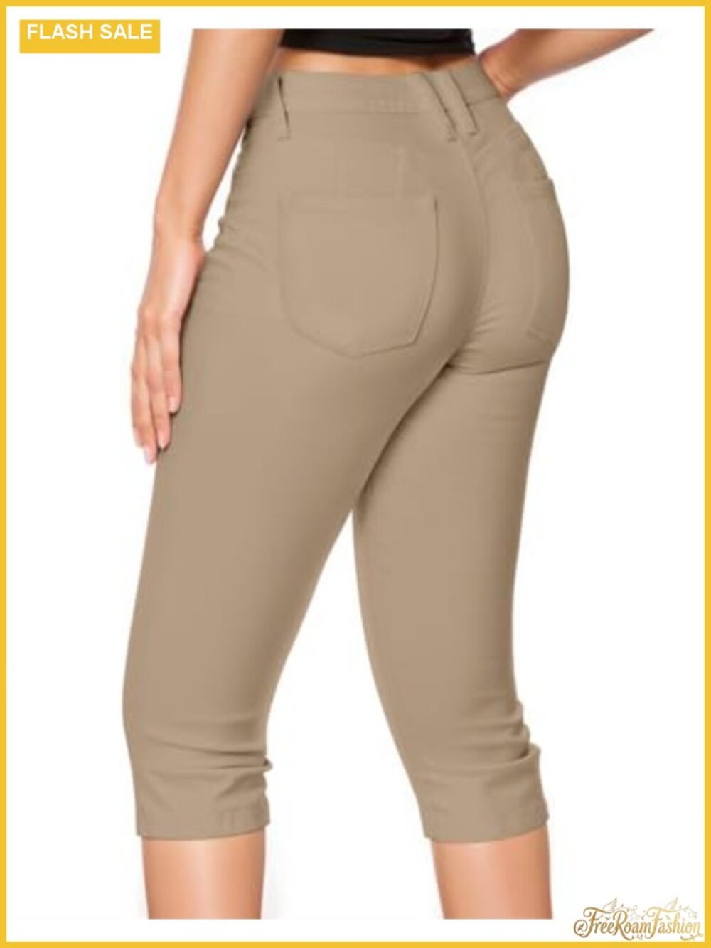 Women's Butt Lift Super Comfy Stretch Denim Capri Jeans
